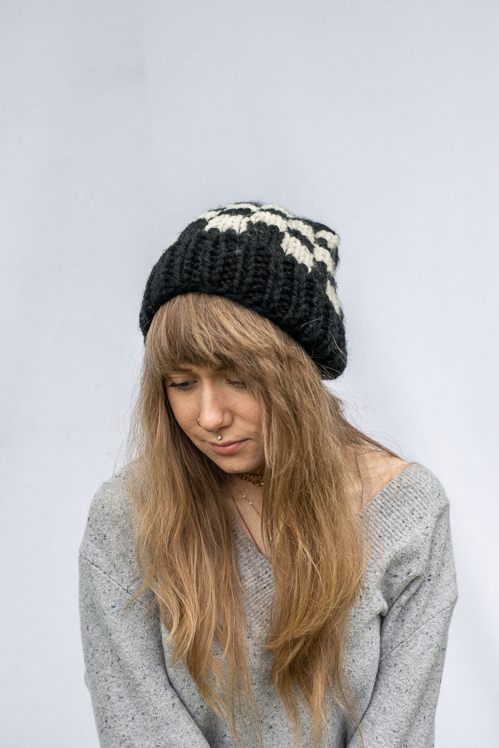 Checkered Beanie