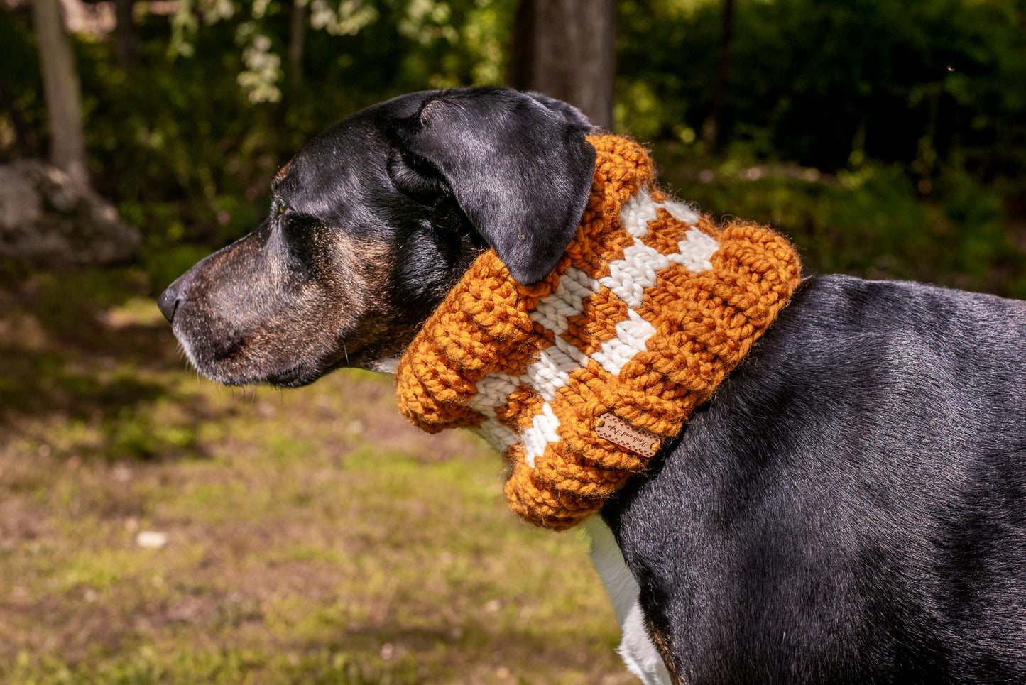 Matching Checkered Beanie & Cowl Set