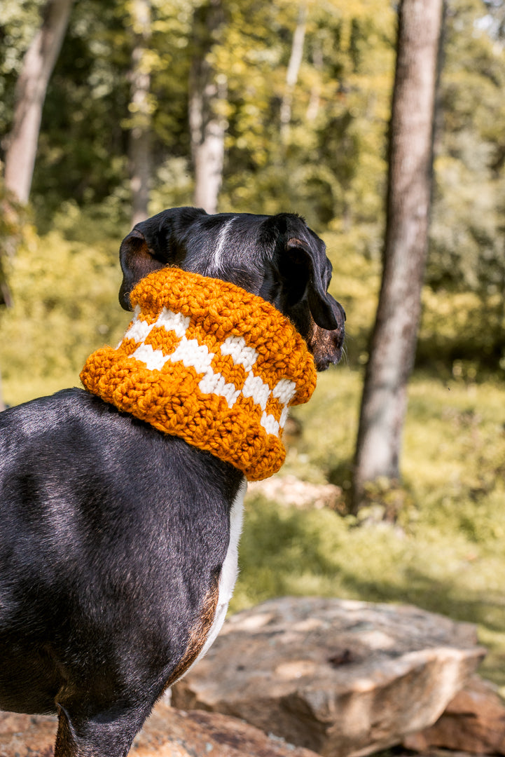 Matching Checkered Beanie & Cowl Set