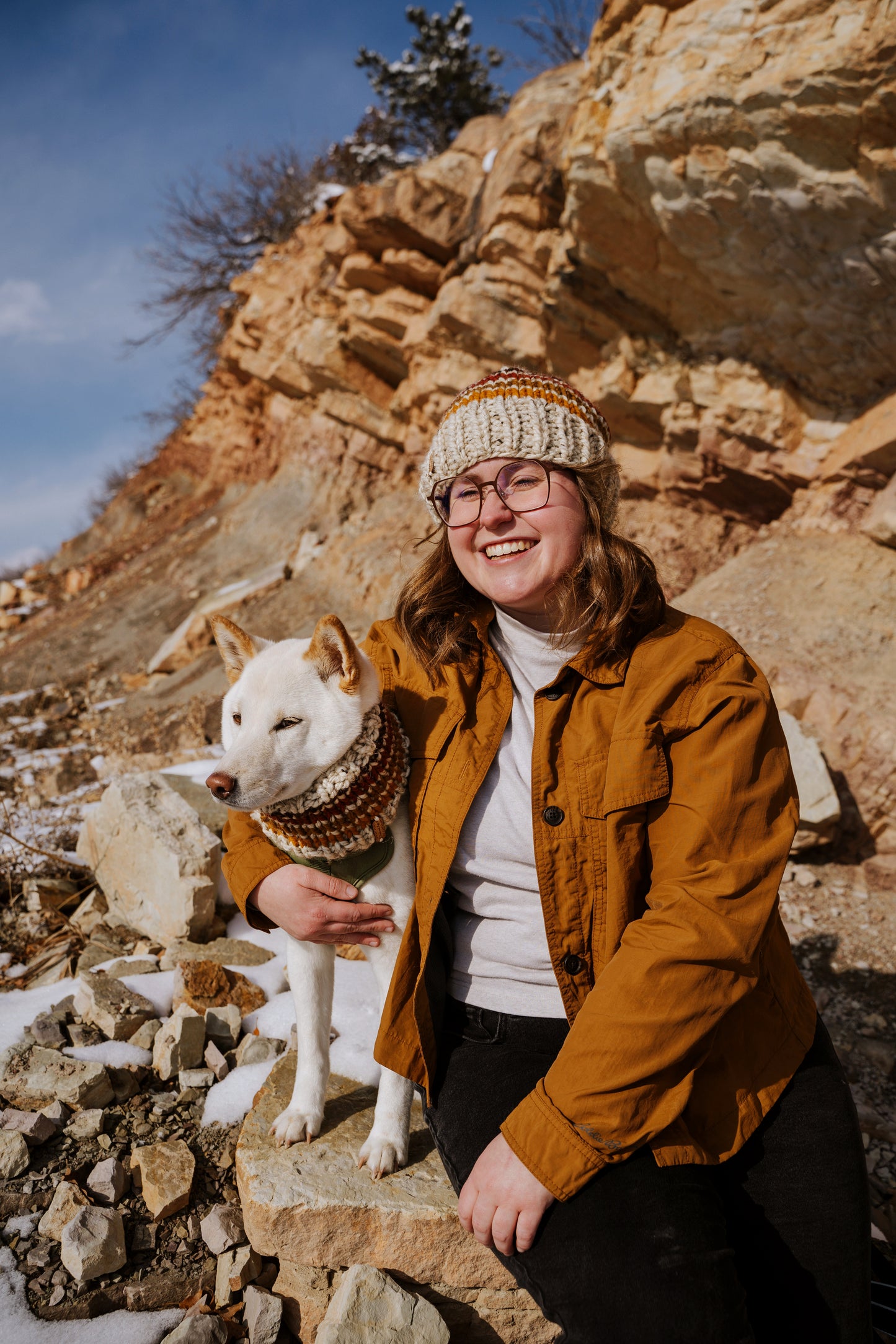 Matching Retro Trademark Beanie & Cowl Set