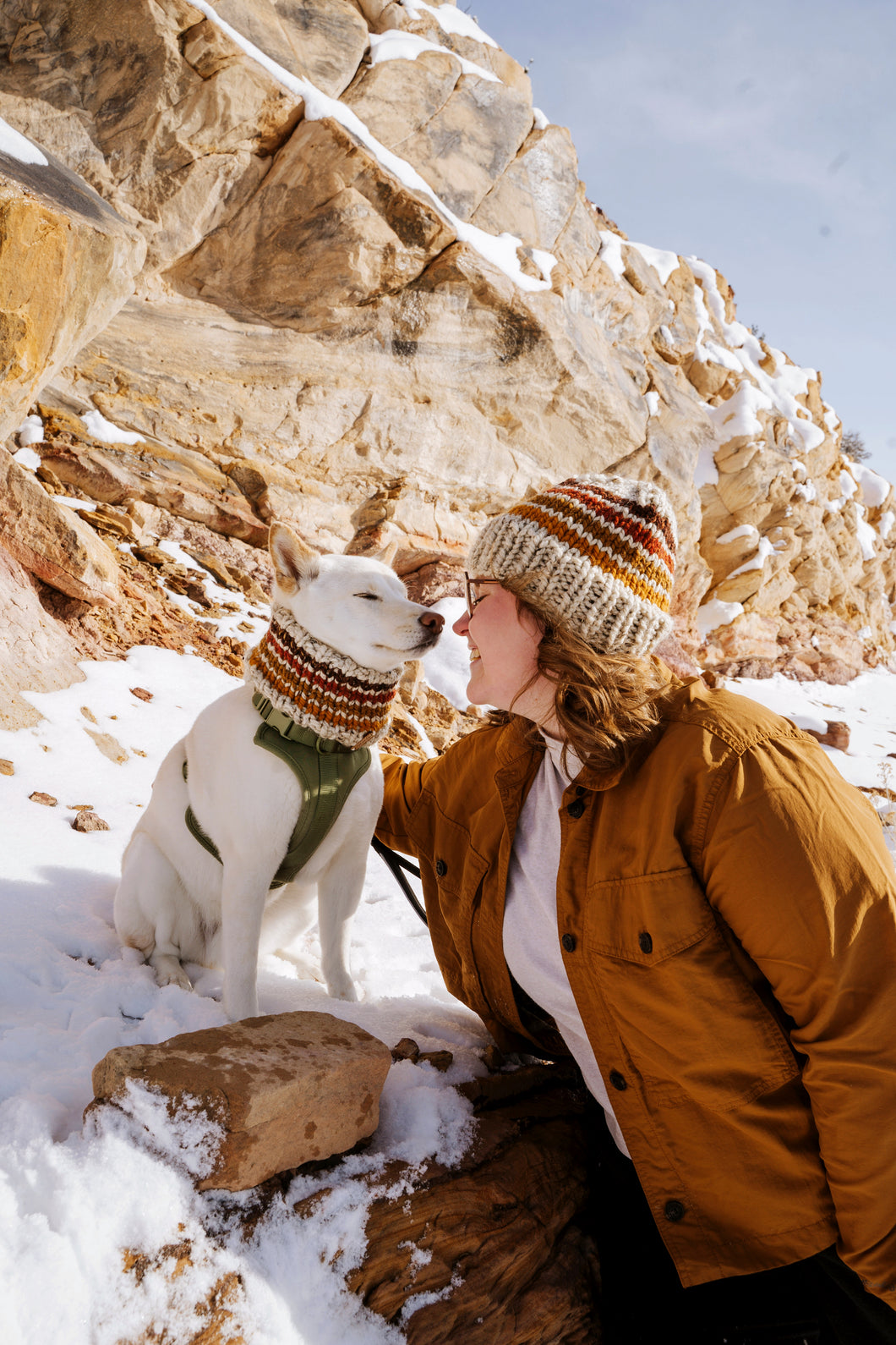 Matching Retro Trademark Beanie & Cowl Set