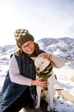 Load image into Gallery viewer, Matching Checkered Beanie &amp; Cowl Set
