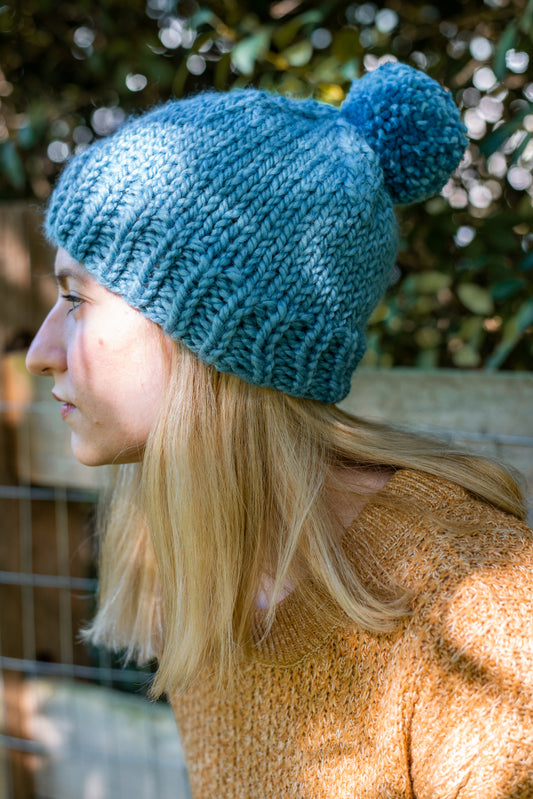 Single Pom Pom Beanie
