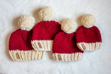 Load image into Gallery viewer, Matching Santa Beanie and Cowl Set
